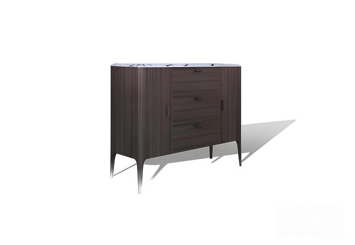 Kommode Abstrakte Kommoden Design Wohnzimemr Möbel Anrichte Holz Neu Sideboard
