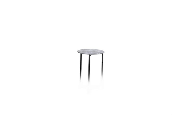 Beistell Couch Designer Tische Marmor Kunststein Metall Tisch Wohn Zimmer Rund