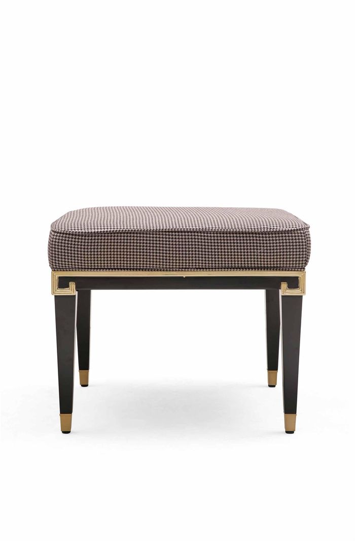 Design Fußhocker Design Hocker Textilhocker Polster Ottomane Beistell Stoff Neu