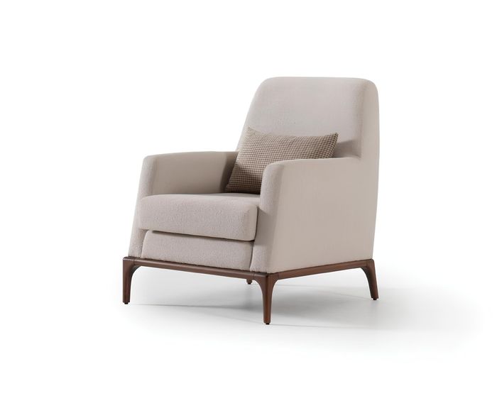 Design Sofa Sessel Couch Polster Luxus Textil Couchen 1 Sitzer neu grau