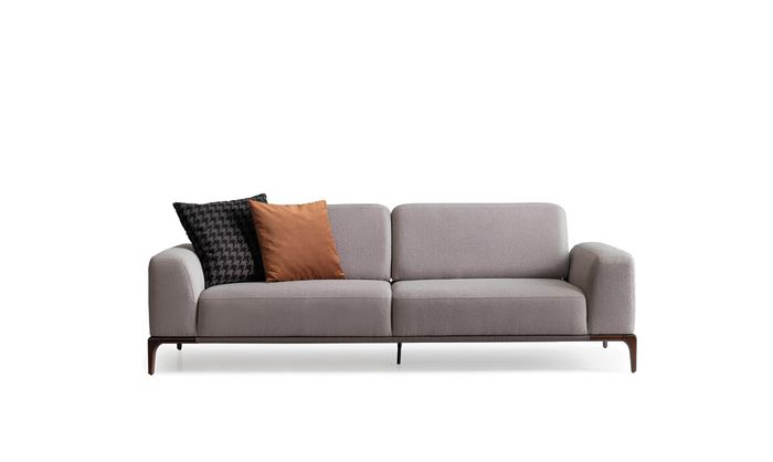 Wohnzimmer Sofa 3 Sitzer Design Stil Möbel Moderne Sofas grau Neu