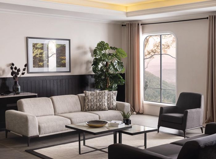Wohnzimmer Sofa 4 Sitzer Design Stil Möbel Moderne Sofas Elegantes Neu