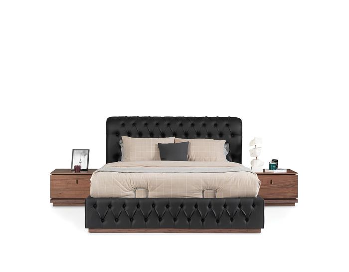 Schlafzimmer Set Bett 2x Nachttisch Design Luxus Modern neu 3 tlg.