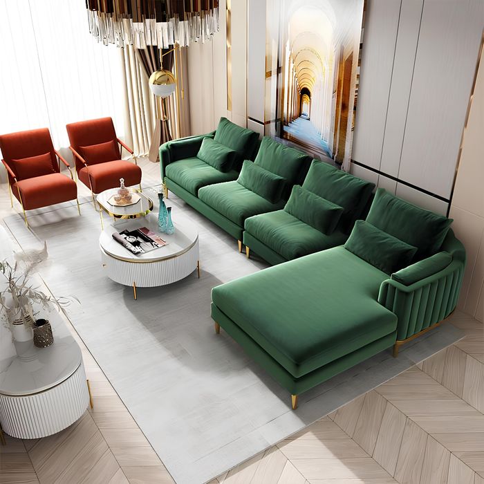 Designer Stoff L Form Couch Wohnlandschaft Ecksofa Garnitur Modern Design Sofa