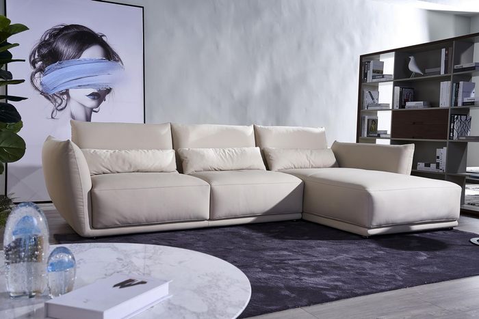Garnitur Italien Sofa Leder Eck Couch Sitz Landschaft L Form Luxus Wohn Polster