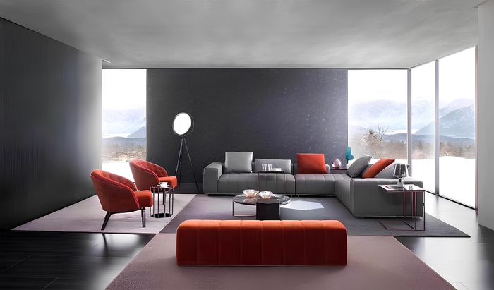 Design Ecksofa Polster Couch Sofa Eck Garnitur Leder Couchen Wohnlandschaft Neu