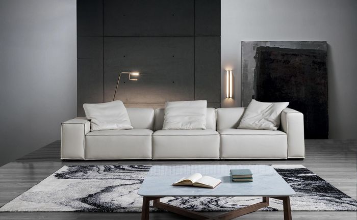 Big Sofa Couch 4 Sitzer Vier Couchen Polster Sitz XXL Sofas Couchen Leder Neu