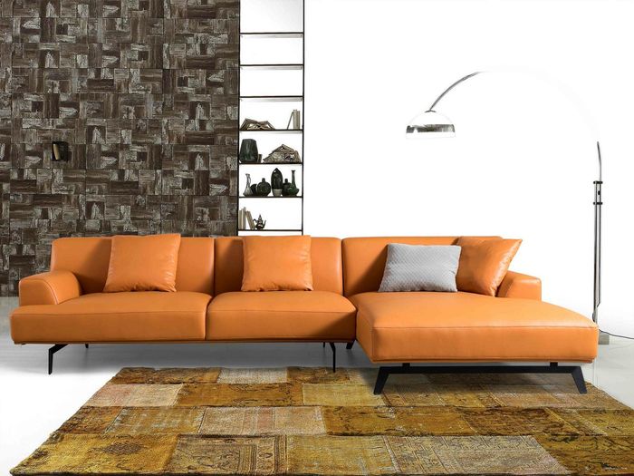 Leder Couch Wohnlandschaft Eck Garnitur Design Modern Sofa L-Form Eckgarnitur