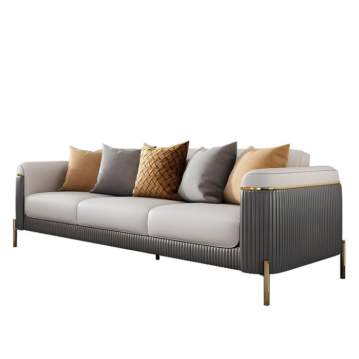 Sofa 3 Sitzer Wohnlandschaft Sofas Couch Polster Garnitur Stoff Leder Modern