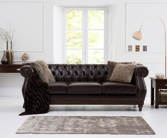 Chesterfield Sofa Couch Polster Stoff Leder Couchen Polster Garnitur jvmoebel ®