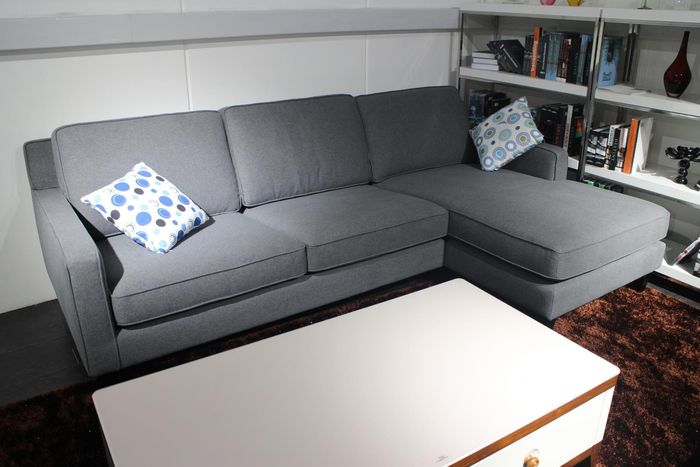 Eck Sofa Textil Sofa Polster Sitz Garnitur Stoff Couchen Sofas Wohnzimmer Möbel