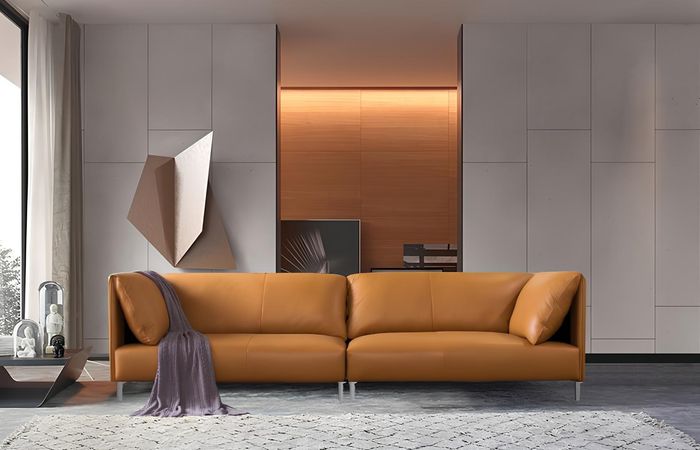Design Sofa Moderne Viersitzer Couch Polster 4er Sitz Sofas Möbel Big Sofas Neu