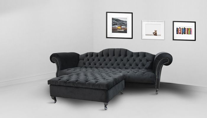 Chesterfield Sofa 3 SITZER Polster Designer Couchen Sofas Garnitur SL Sofa 1