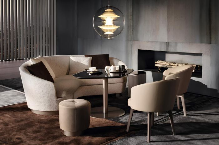 Design Sofa Couch Polster Sitz Garnitur Samt 3+1+1 Tisch Hocker Set Komplett Neu