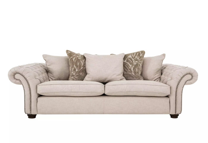Landhaus Stil Möbel - Chesterfield Sofa Sitz Gemütliche Couch Stoff jvmoebel ®