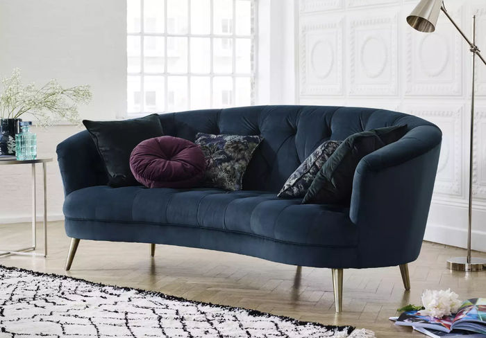 Chesterfield Sofa Couch Polster Stoff Leder Couchen Polster Garnitur 3 Sitzers