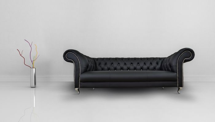 Chesterfield Sofa Polster Designer Couchen Sofas Garnitur Textil Stoff Textil 22