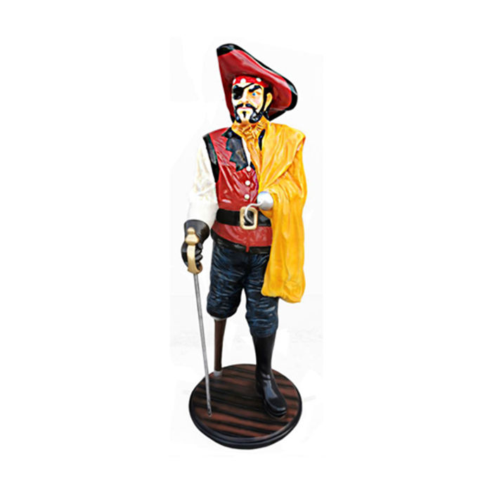 Pirat Figur Statue Design Skulptur Dekoration Karibik Piraten Garten Deko 185cm