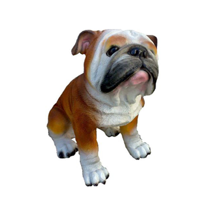 Deko Figur Statue Skulptur 29 cm Figuren Statuen Skulpturen Garten Hund (A30)