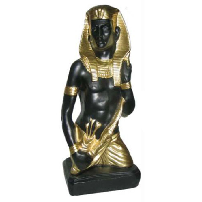 Ägypten Skulptur Pharao Kunststoff Statue Figuren Statuen Antik Stil 46cm Neu