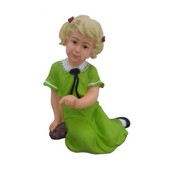 Deko Figur Statue Skulptur 48 cm Figuren Statuen Skulpturen Garten MädchenP104