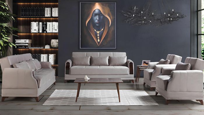 Sofagarnitur 3+2+1+1 Sitz Möbel Luxus Set Sofagarnitur Modern 4tlg Neu