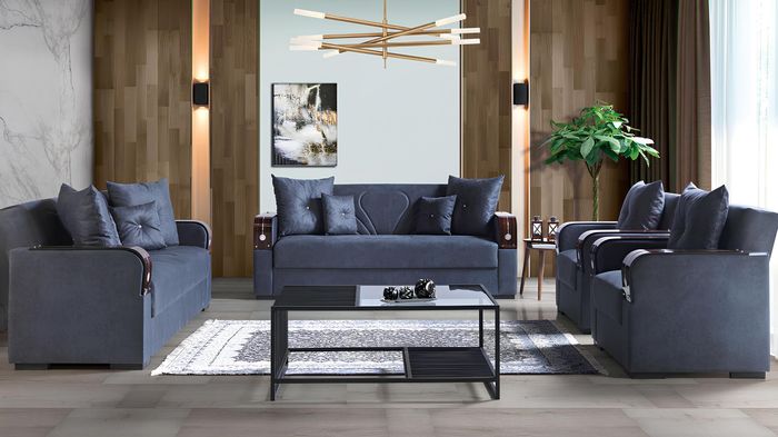 Luxus Sofagarnitur Komplett Couch Sofa Modern Garnitur Wohnzimmer Relax 3+2+1+1