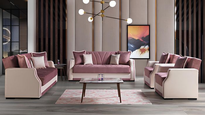 Luxus Sofagarnitur Komplett Couch Sofa Modern Garnitur Wohnzimmer Relax 3+2+1+1