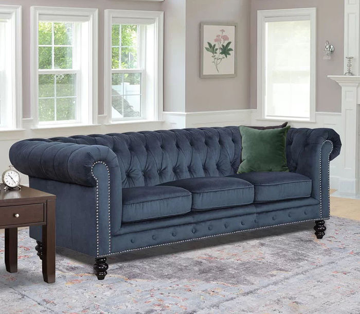 Günstig & Hochwertig Chesterfield Sofa Couch Dreisitzer Garnitur Neu jvmoebel ®
