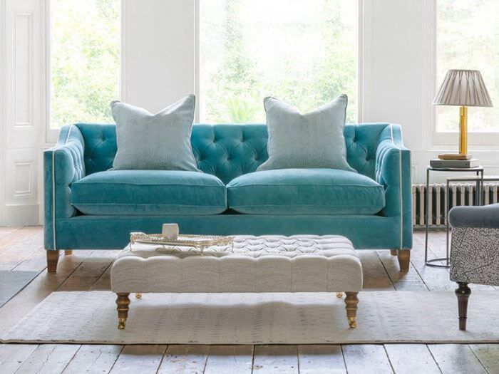 Chesterfield Sofa 2 Sitzer Polster Designer Couchen Sofas Garnitur Zweisitzer