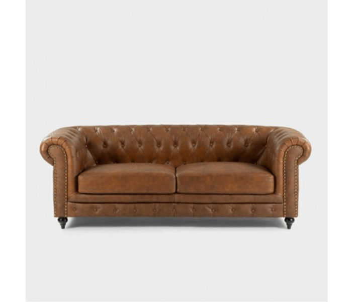 Chesterfield Sofa Couch Polster Stoff Leder Couchen Polster Garnitur 2 Sitzers