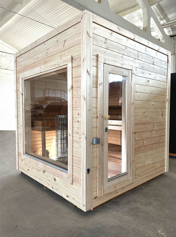 Modern Sauna Gartensauna Außensauna Naturholzsauna Holzsauna