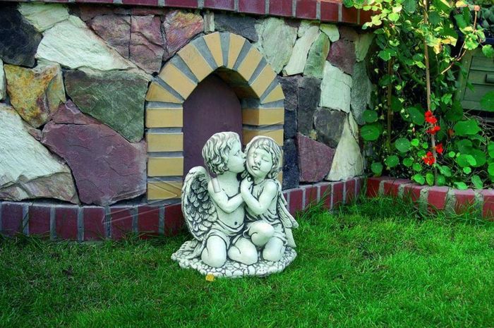 Engel Kinder Skulptur Design Figur Statue Garten Figuren Statuen Skulpturen 438
