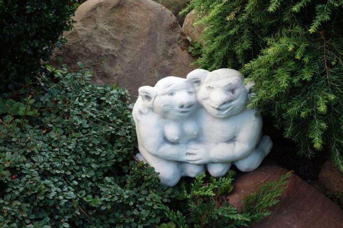 Troll 20cm Skulptur Design Figur Statue Garten Figuren Statuen Skulpturen 101002