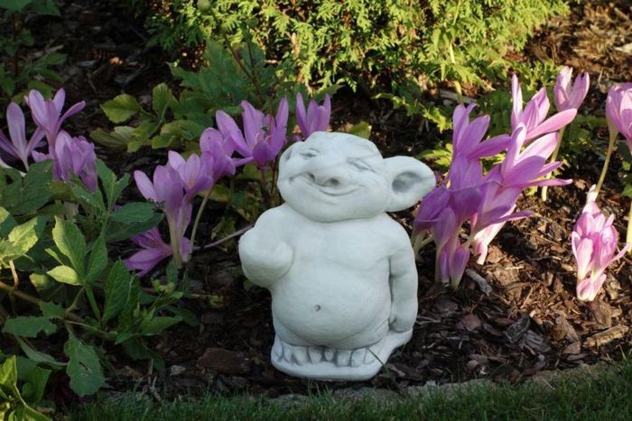 Figur Statue Garten Dekoration Deko Stinkefinger Mittelfinger Statuen S101004