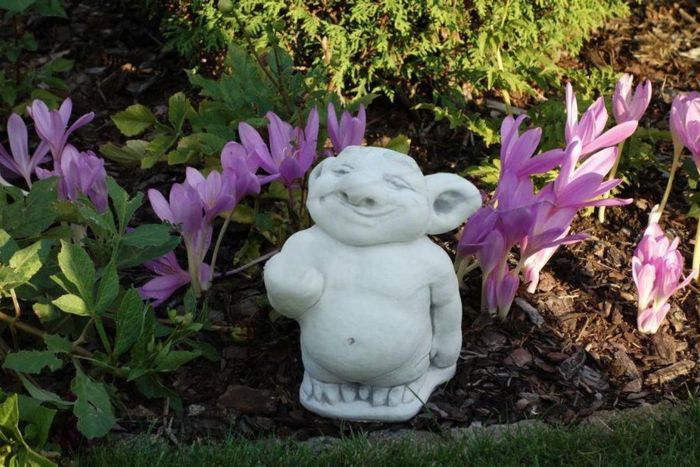 Figur Statue Garten Dekoration Deko Stinkefinger Mittelfinger Statuen S101005