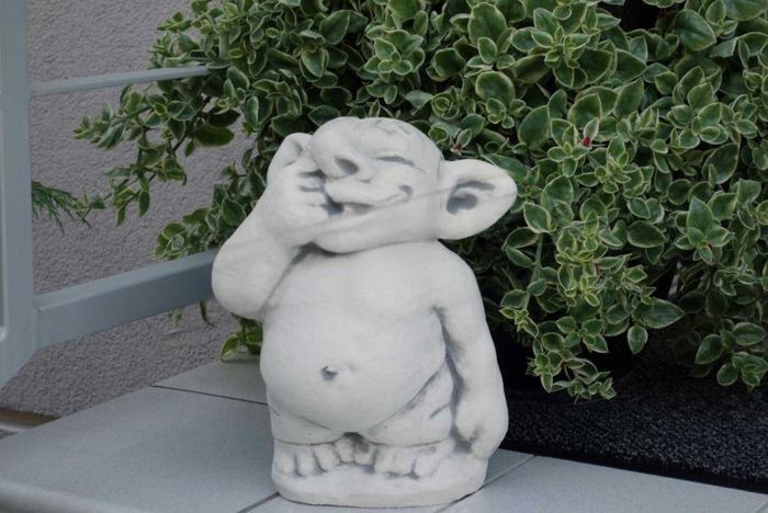 Troll 22cm Skulptur Design Figur Statue Garten Figuren Statuen Skulpturen 101012