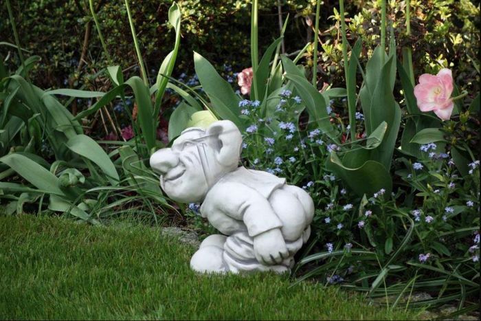 Troll 24cm Skulptur Design Figur Statue Garten Figuren Statuen Skulpturen 101015
