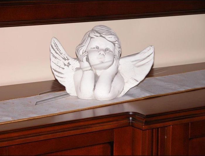 Grabschmuck Grab Stein Dekoration Engel Figur Skulptur Gott Heilig 18cm S101032