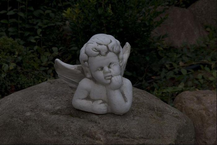 Engel 18cm Skulptur Design Figur Statue Garten Figuren Statuen Skulpturen Grab