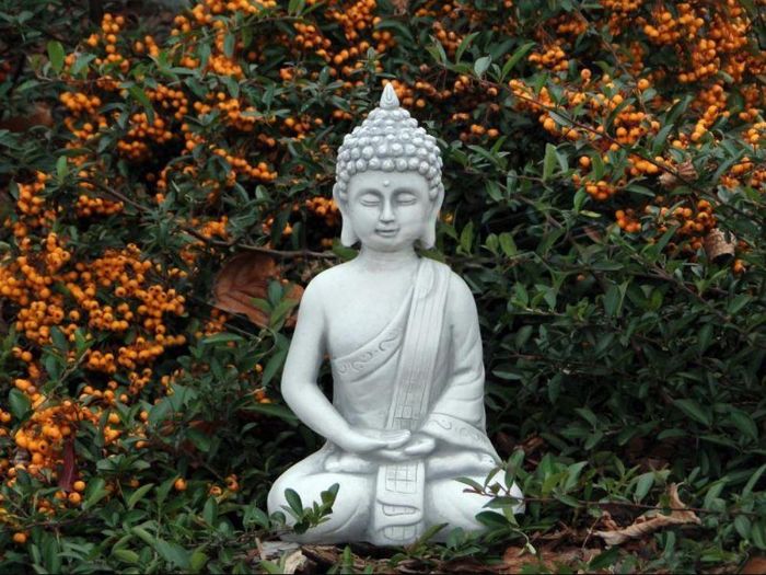 buddha malaysia statue figur garten figuren statuen skulptur skulpturen 33cm Neu