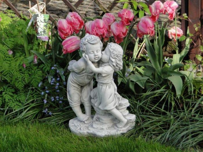 Garten Dekoration Kinder Statue Skulptur Figuren Skulpturen Figur S101113