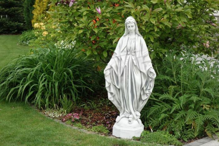Mutter Jesus Maria Statue Grab Skulptur Heilige Figur Garten Deko 118cm S101188