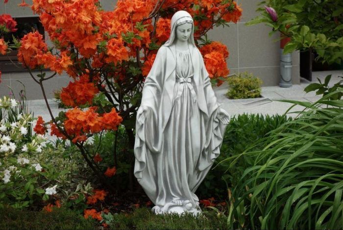 Mutter Jesus Maria Statue Grab Skulptur Heilige Figur Garten Deko 100cm S101189