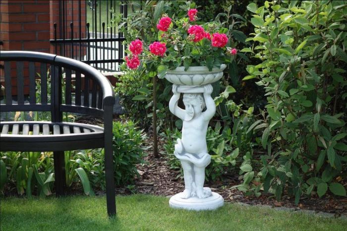 Blumenkübel Pflanz Kübel Dekoration Figur Blumentöpfe Garten Vasen Gefäss Figur