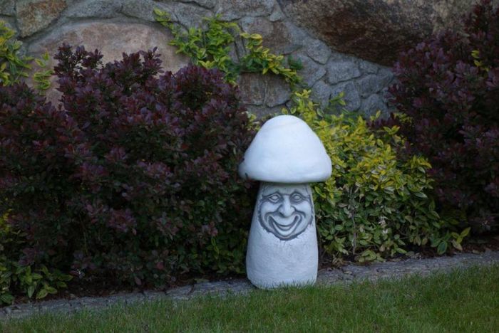 Garten Dekoration Pilz Terrasse Stein Figuren Figur Deko Statue Skulptur S110023