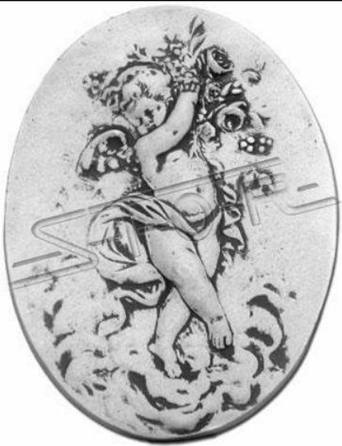 Wandrelief Steinplatte Bild Kind Stein Gemälde Engel Relief Bilder Steinguss