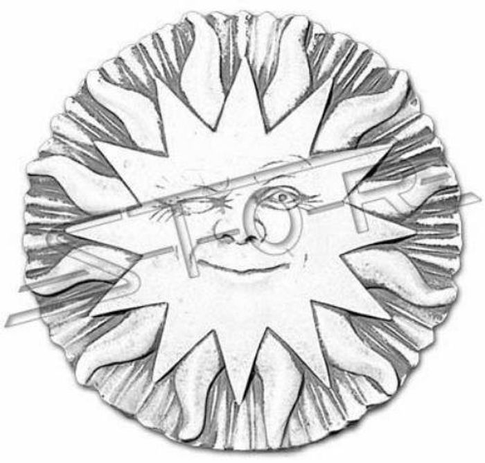 Wandrelief Steinplatte Bild Sonne Antik Stil Relief Steinguss Wand Bilder 1000