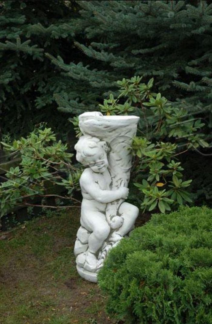 Engel 98cm Skulptur Design Figur Statue Garten Figuren Statuen Skulpturen Grab