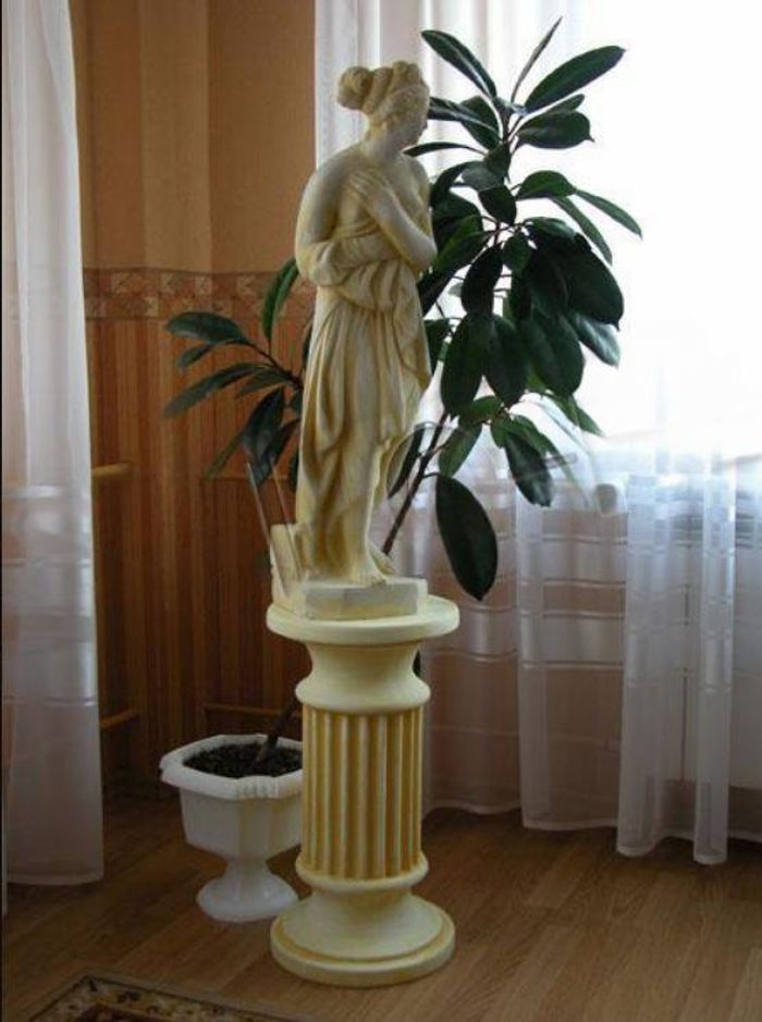 Frau 80cm Skulptur Design Figur Statue Garten Figuren Statuen Skulpturen 183